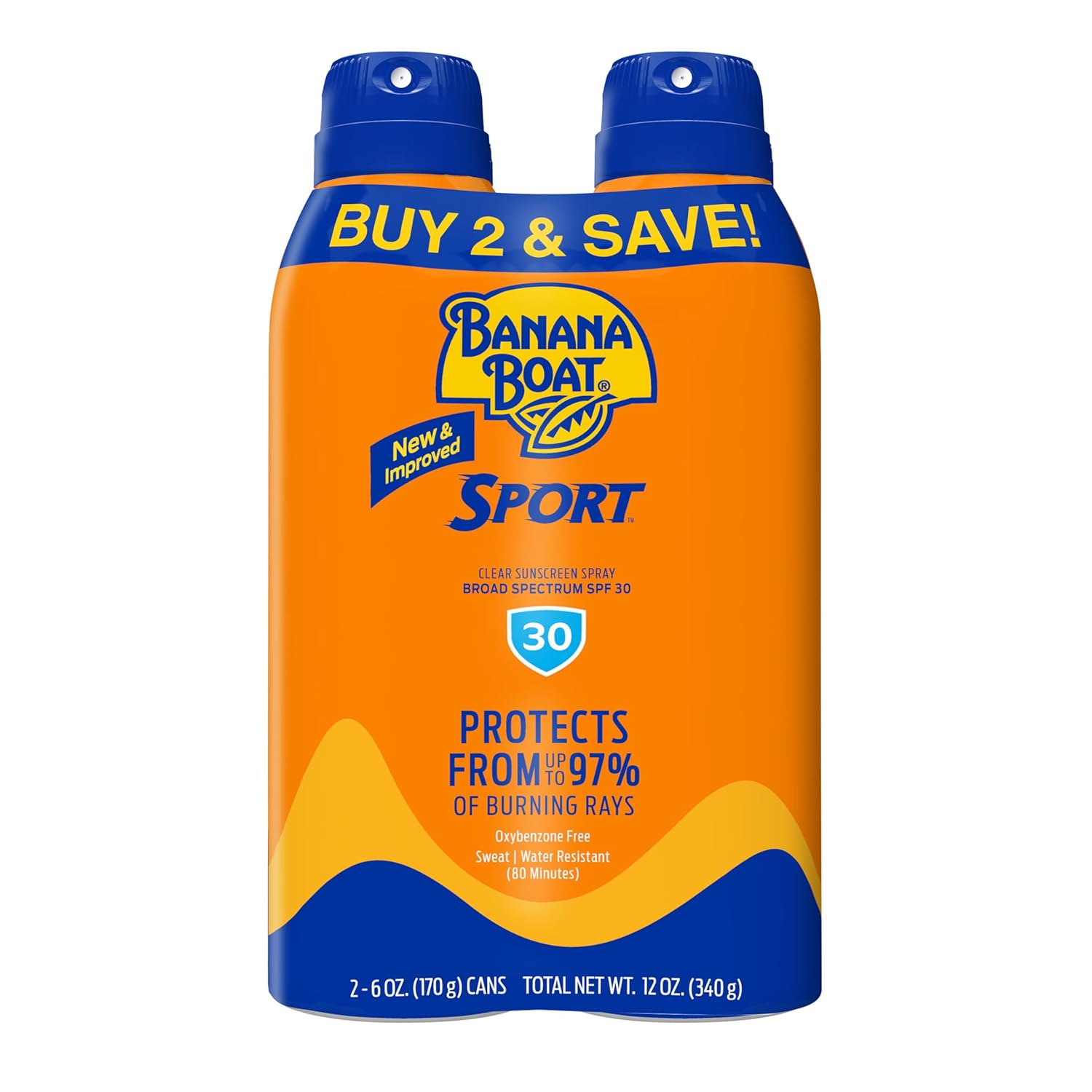 Banana Boat Sport Ultra SPF 30 Sunscreen Spray Twin Pack